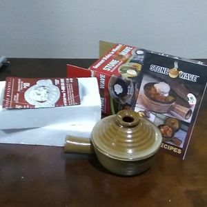 TeleBrands Brown stoneware Microwave